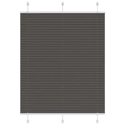 vidaXL Plisirana žaluzija črna 105x100 cm Širina tkanine 104,4 cm