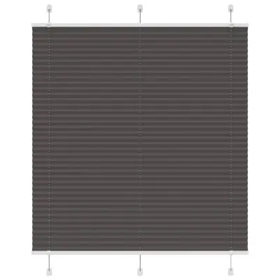 vidaXL Plisirana žaluzija črna 115x150 cm Širina tkanine 114,4 cm