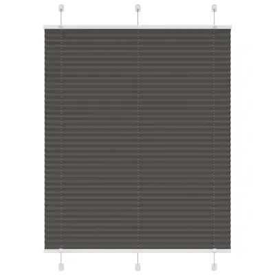 vidaXL Plisirana žaluzija črna 110x150 cm Širina tkanine 109,4 cm