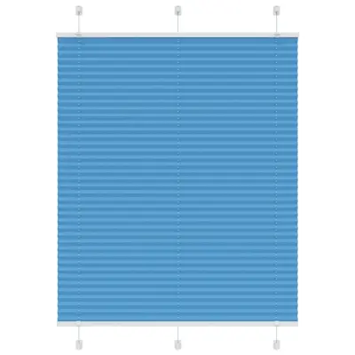 vidaXL Plisirana žaluzija Modra 105x150 cm Širina tkanine 104,4 cm