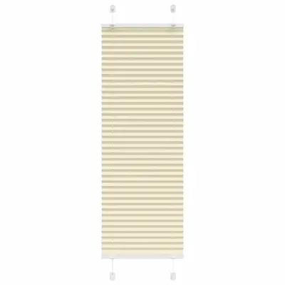 vidaXL Plisirana žaluzija Cream 50x100 cm Širina tkanine 49,4 cm