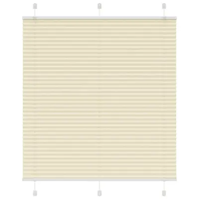 vidaXL Plisirana žaluzija Cream 120x150 cm Širina tkanine 119,4 cm