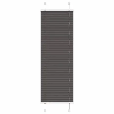 vidaXL Plisirana žaluzija črna 50x150 cm Širina tkanine 49,4 cm