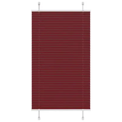 vidaXL Plisirana žaluzija Bordeaux Red 75x150 cm Širina tkanine 74,4cm