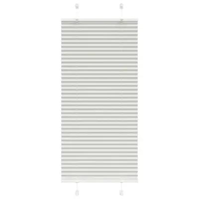 vidaXL Plisirana žaluzija svetlo siva 65x100 cm Širina tkanine 64,4 cm