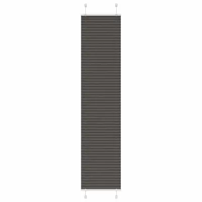 vidaXL Plisirana žaluzija črna 40x200 cm Širina tkanine 39,4 cm