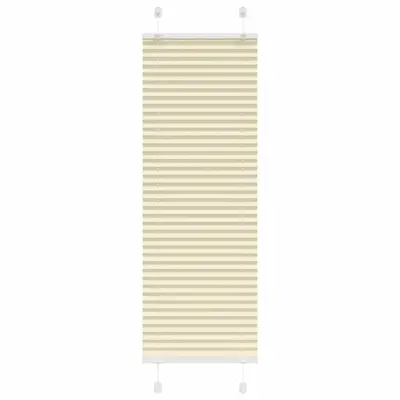 vidaXL Plisirana žaluzija krem 40x100 cm Širina tkanine 39,4 cm