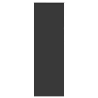 vidaXL Rolo zatemnjena črna 65x210 cm tkanina širina 60,7 cm poliester