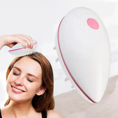 Mini Ročni Električni Glavnik Za Masažo Lasišča Vibracijski Glavnik Za Lase Glavnik Za Lase Električni Masažni Glavnik Relax Massage Lasišča Roza
