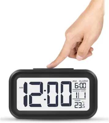 Digitalna Budilka, Elektronska Budilka Z Velikim Zaslonom Visoke Ločljivosti S Senzorjem Za Datum/Temperaturo/Čas/Dremež