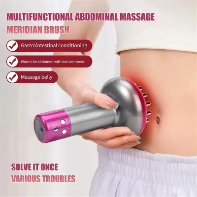 Električni Meridian Body Massager Vibration Gua Sha Microcurrent Anti-Cellulite Gua Sha Limfna Drenažna Naprava (Siva)