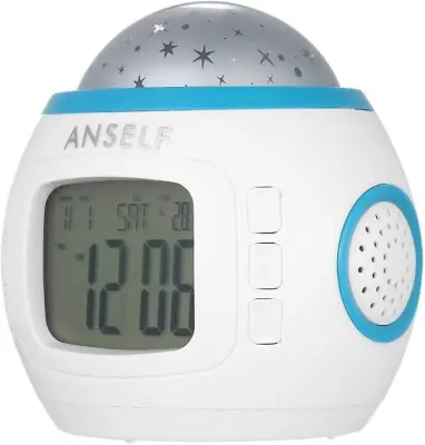 Led Lučka Budilka, Nočna Lučka Budilka Projektor Zvezdni Strop, Glasbena Nočna Lučka S Prikazom Temperature In Datuma
