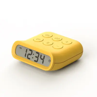 Rumena Digitalna Budilka T-Audace Digitalna Ura, Prenosna Baterijska Budilka