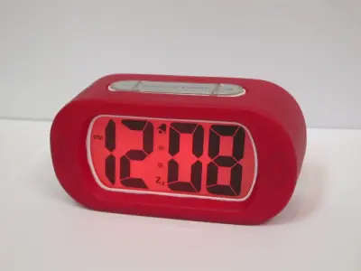 Rose Red Silikonska, Odporna Na Udarce, Tiha Jesenska Ustvarjalna Ura Sleepy Budilka, Elektronska Glava Ure
