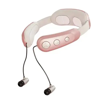 Električna Pulzna Masažna Bluetooth Slušalka Z Ogrevano Masažno Napravo Za Vrat In Ramena Masažna Naprava Za Vrat