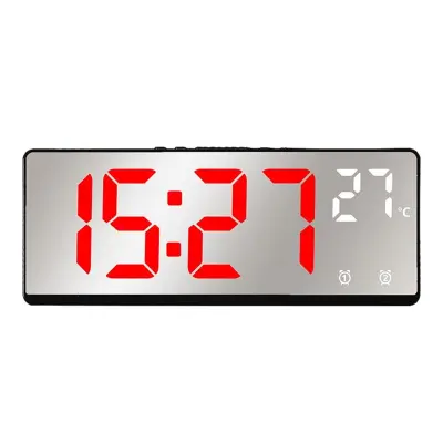 Večnamenska Ura Stenska Ura Za Dnevno Sobo Dekoracija Doma Digitalna Elektronska Ura Tiha Ura Temperatura In Vlažnost Ura Z Barvnim Zaslonom