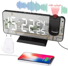 Fm Radio, Stropna Projekcijska Budilka - Elektronska Budilka, Zrcalni Zaslon, Dvojna Budilka