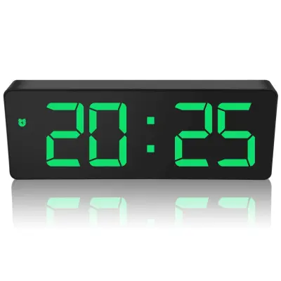 Digitalna Budilka, Velik Led Zaslon Velika Digitalna Budilka Za Spalnico Ob Postelji S Polnilnikom Usb Glasna Budilka Z Nastavljivo Svetlostjo