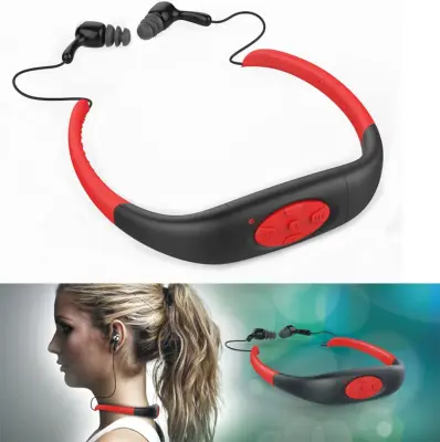 Stereo slušalke z vodoodpornimi IPX8 8 GB za podvodne športe MP3 glasbeni predvajalnik, nameščene na vratu