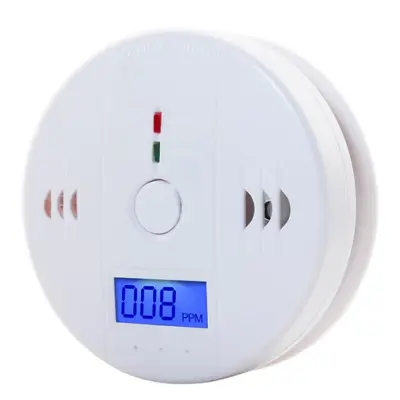 Alarm Z Detektorjem Ogljikovega Monoksida, Alarm Za Ogljikov Monoksid Za Klet, Kuhinjo, Potovanja, Domačo Pisarno, Avto, Na Baterije. (1 Paket)
