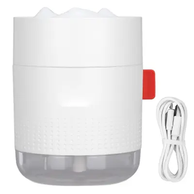 500 Ml Vlažilec Zraka Snow Mountain - Tiho Delovanje, Samodejni Izklop, Nočna Lučka, 2 Načina (Bela)