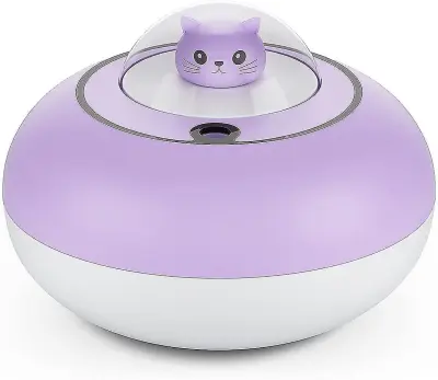 Mini Vlažilec Zraka, Ultrazvočni Vlažilnik Zraka Usb S 300 Ml Rezervoarjem Za Vodo In Led Lučko