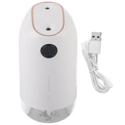 Mini Usb Vlažilec Zraka Za Polnjenje Z Nočno Lučko - 500 Ml Generator Bele Meglice
