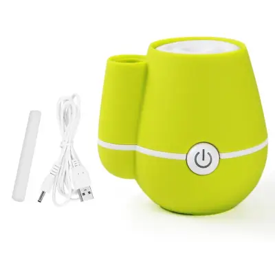 Mini Usb Ultrazvočni Vlažilec S Hladno Meglo 220 Ml - Čistilec Zraka V Obliki Vaze, Aroma Difuzor (Zelen)