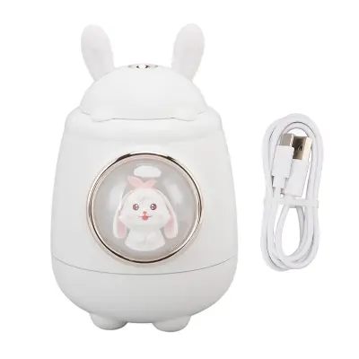 Usb Namizni Vlažilec Zraka Z Nočno Lučko - White Rabbit