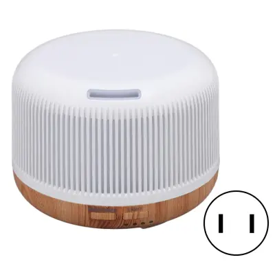 Vlažilec Zraka Z Aromaterapevtskim Difuzorjem Wood Grain 300 Ml S 7 Barvnimi Led Lučmi - Dom, Spalnica, Pisarna