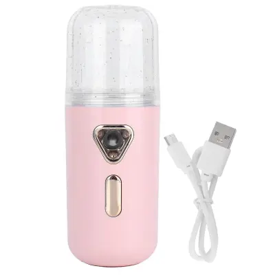 30 Ml Mini Vlažilec Za Obraz, Prenosni Nano Razpršilnik, Razpršilec Za Obraz, Razpršilec Za Ponovno Polnjenje, Roza