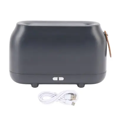 Usb Plamenski Vlažilec 180 Ml - Dvojni Način, Nizki Decibeli, Rgb Plamenska Luč - Pisarna Telovadnica Doma - 5 V 10 W