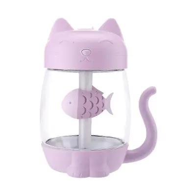 Vlažilec Zraka Za Spalnico Vlažilec 3 V 1 Cute Led Vlažilec Ventilator Difuzor Čistilec Razpršilnik