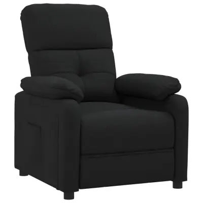 Naslanjač - Relax naslanjač iz črnega blaga