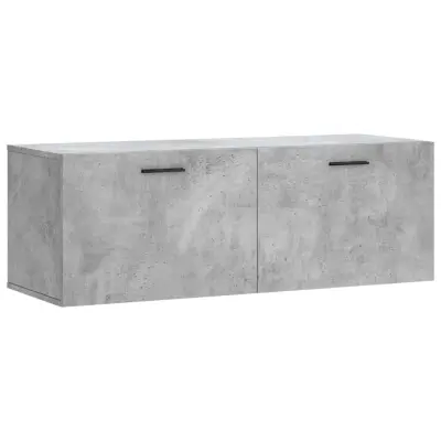 Stenska omarica - Zidna omarica betonsko siva 100x36,5x35 cm inženirski les iu822
