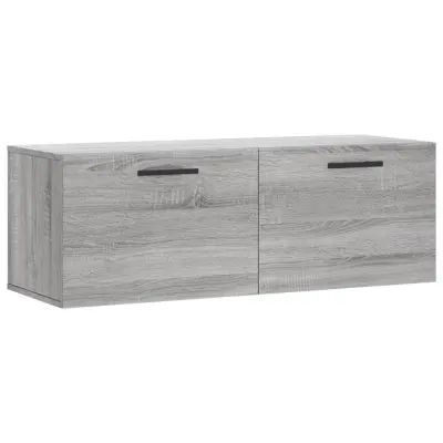 Stenska omarica - Zidna omarica siva sonoma 100x36,5x35 cm inženirski les iu1172