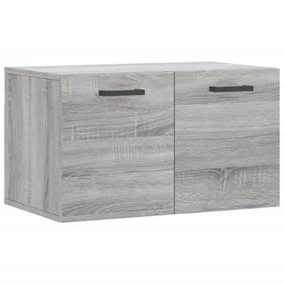 Stenska omarica - Zidna omarica siva sonoma 60x36,5x35 cm inženirski les iu436