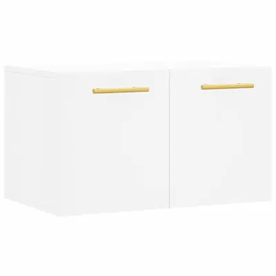 Stenska omarica - Zidna omarica bela 60x36,5x35 cm inženirski les iu1132