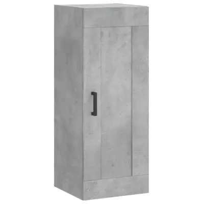Stenska omarica - Zidna omarica betonsko siva 34,5x34x90 cm inženirski les iu878