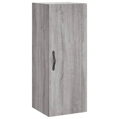 Stenska omarica - Zidna omarica siva sonoma 34,5x34x90 cm inženirski les iu906
