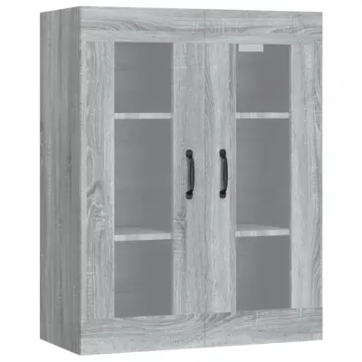 Viseča Stenska omarica - Zidna omarica siva sonoma 69,5x34x90 cm iu406