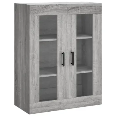 Stenska omarica - Zidna omarica siva sonoma 69,5x34x90 cm iu856