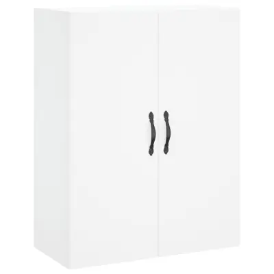 Stenska omarica - Zidna omarica bela 69,5x34x90 cm inženirski les iu1258