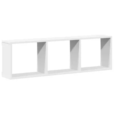 Stenska omarica - Zidna omarica 100x16x30 cm bela inženirski les iu606