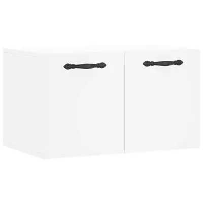 Stenska omarica - Zidna omarica bela 60x36,5x35 cm inženirski les iu1135