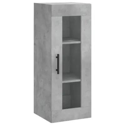 Stenska omarica - Zidna omarica betonsko siva 34,5x34x90 cm iu866