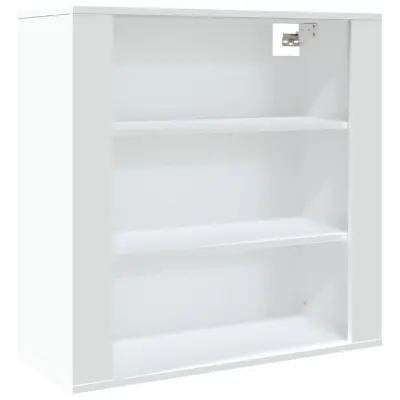 Stenska omarica - Zidna omarica bela 80x33x80 cm inženirski les iu772