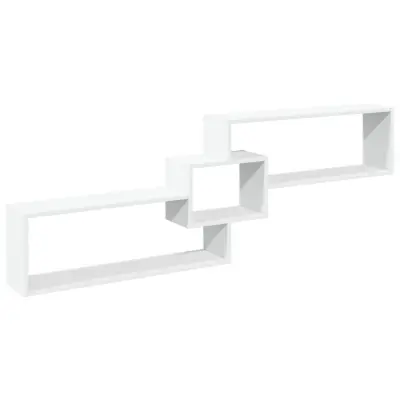 Stenska omarica - Zidna omarica 158x18x53 cm bela inženirski les iu598