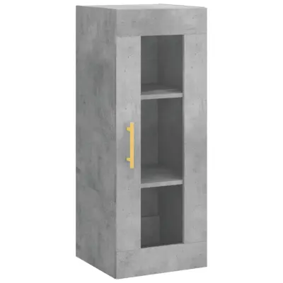 Stenska omarica - Zidna omarica betonsko siva 34,5x34x90 cm iu1212