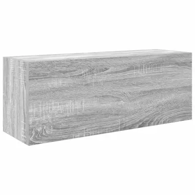 Kopalniška stenska omarica - Kopalniške omarica siva sonoma 80x25x30 cm inž. les iu979